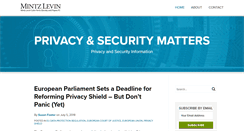 Desktop Screenshot of privacyandsecuritymatters.com
